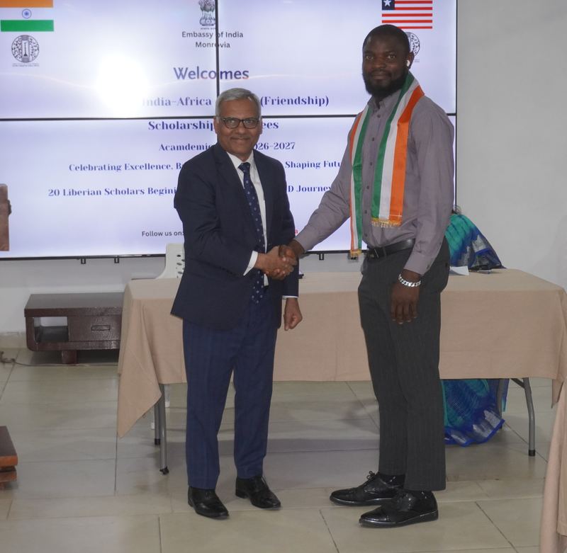 Honouring of 20 Liberian Students Awarded ICCR India–Africa Maitri Scholarships for AY 2026-2027 – 06 July 2026